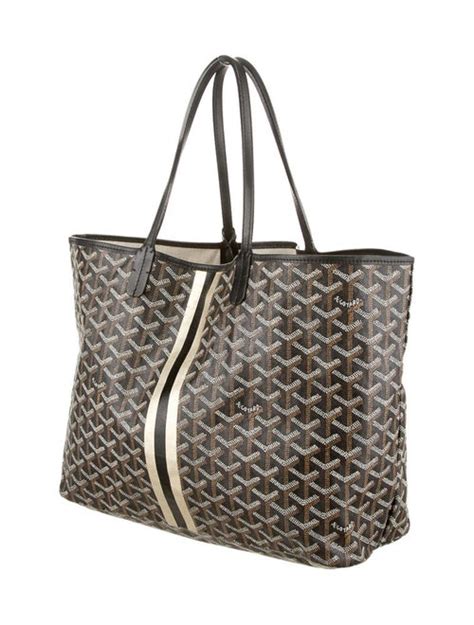 goyard tan canvas leather st louis pm tote bag|Goyard st louis reviews.